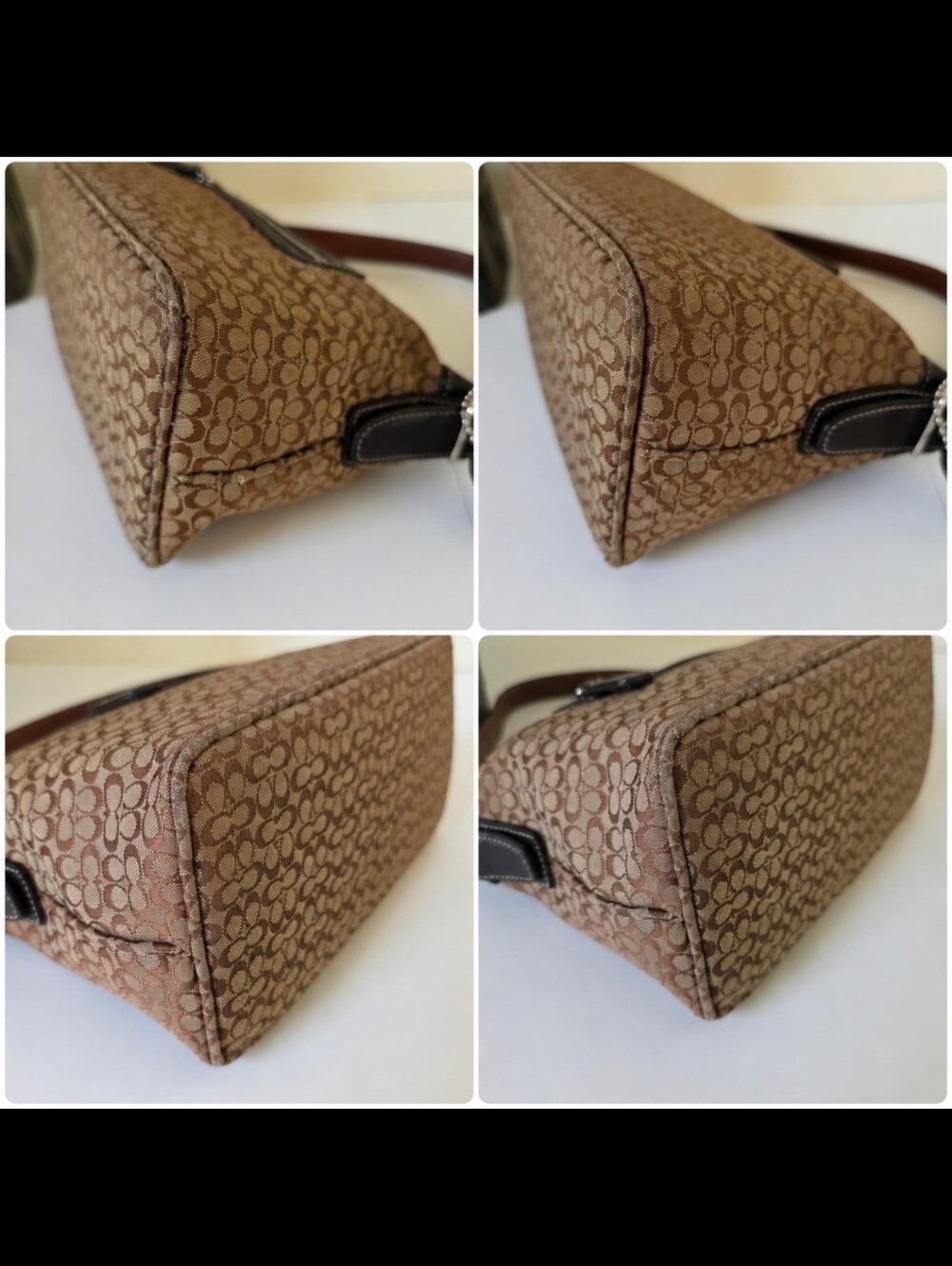Coach Hamptons Soho Mini Signature Jacquard Baguette Shoulder Bag Y2k - Picture 8 of 12